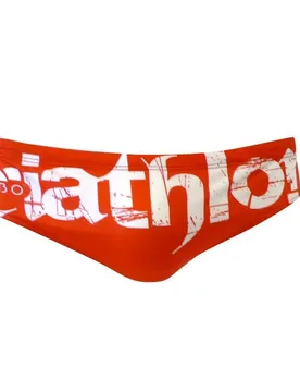 Triathlon Basic Swimming Brief Red / White L Men - TURBO - FashionsVida