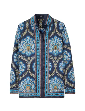 Etro Printed Silk Blouse - Etro - FashionsVida