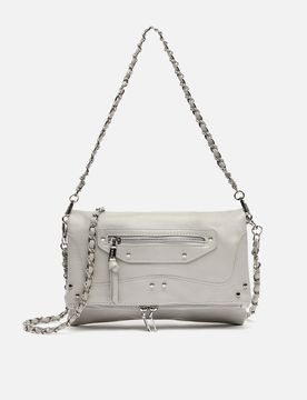 Erosa bolso de hombro pequeño con asa bandolera extraíble y detalles metálicos ED