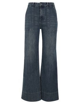 Wide Leg Worker stretch denim female