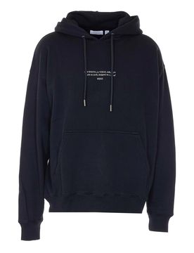 Felpa con cappuccio da skate nera