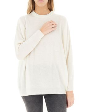 Maglione misto cashmere PANNA UNI