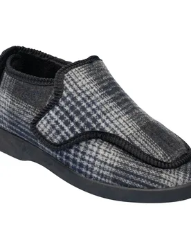 Multi-Kletthausschuh "unisex" 39 grau weiss - wonderwalk - FashionsVida