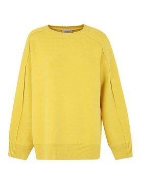 Maglione a mantella cocoon con scollo tondo