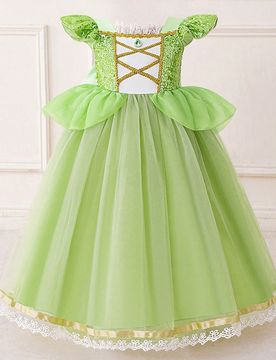 Vestido de princesa con mangas de capa y lentejuelas púrpura para niñas, adecuado para fiestas