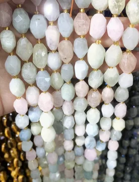 Natural Morganite10x14mm Manual Cut Faceted Tiger Eye Rose Quartz IRREGULAR Loose Beads for Jewelry Making DIY Bracelet Necklace - Aliexpress - FashionsVida