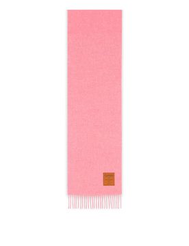 Ganni Sciarpa in lana vergine rosa