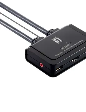 Level One Commutateur Hdmi/usb Kvm Vers 2 Pc Black / Grey One Size unisex
