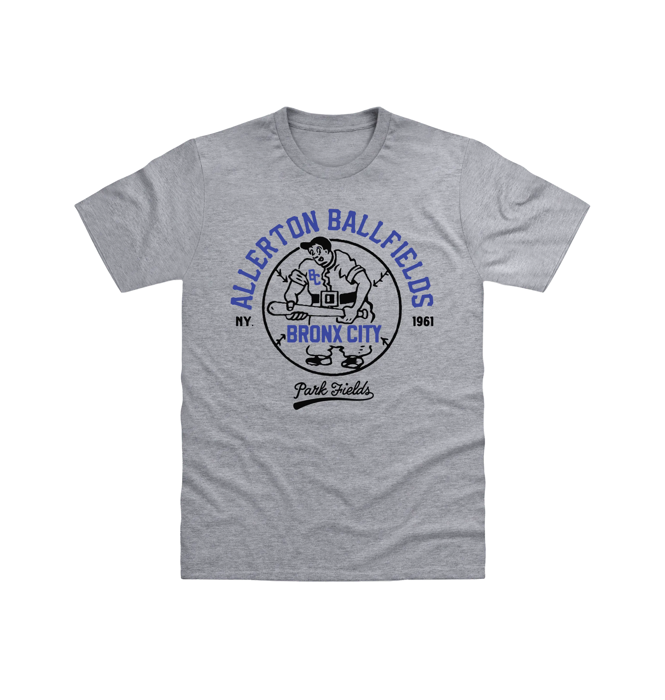 Unisex Bronx Heather Grey T-Shirt Cotton - Size X-Large - Park Fields - FashionsVida