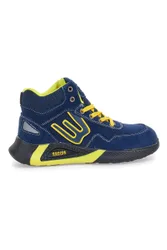 Scarpe antinfortunistiche alte blu inserti fluo S1P Blue energy BS195 S1PS SR 43