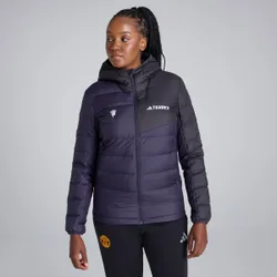 Manchester United x Womens Terrex CLIMAWARM Hooded Jacket Purple 2XL