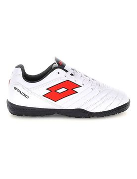 Scarpe calcetto bianche con suola nera STADIO 705 TF JR 32