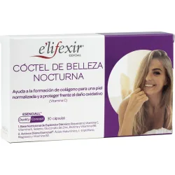 Cápsulas Coctel Belleza Nocturna Ácido Hialurónico Elifexir Esenciall Elifexir