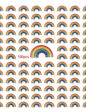 Wholesale 100pcs LGBTQ pride pins rainbow enamel metal brooches - Aliexpress - FashionsVida