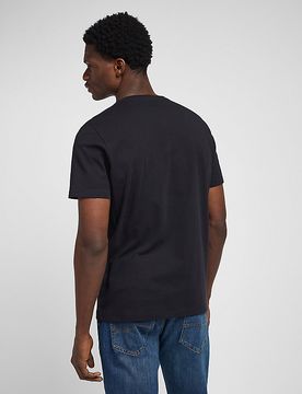 Regular Wobbly Logo Tee Black Größe 4XL male