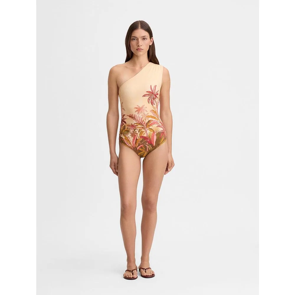 Bañador de mujer estampado escote asimétrico - Simorra - FashionsVida