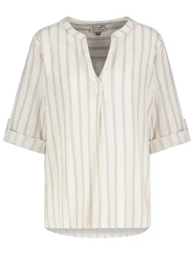 DOB Blue, 3/4 arm, tegkragen, female - S - FashionsVida