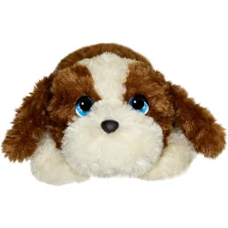 Peluche Perro marrón Y Blanco 25 cm