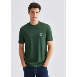 Camiseta de hombre manga corta con logo en el pecho