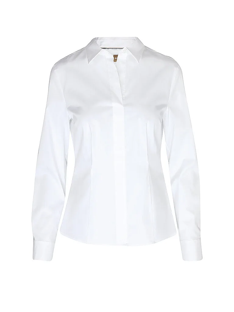 Blusa Slim Fit BASHINA blanco 32 - BOSS - FashionsVida