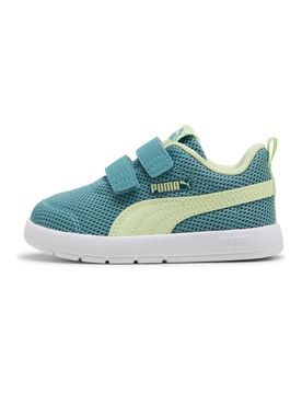 Scarpe verdi gialle con chiusura a strappo Courtflex V3 Mesh Inf 25