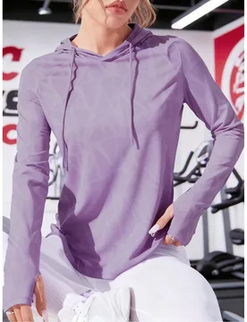 Sudadera de manga larga de moda de otoño, con capucha con cordón, jacquard raglan casual de punto cómodo con bajo curvo, adecuada para exteriores, - Shein - FashionsVida