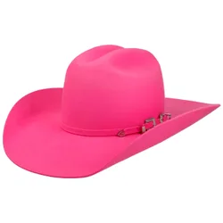Punchy Western Hat by - neon pink - Female - Size: 7 1/8 (56,8 cm)