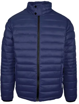 Mens Plain Padded Navy Blue Jacket - Size Medium - Plein sport - FashionsVida