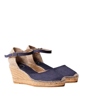 Pons Espadrilles Compensées Caldes Navy EU 39 - Toni - FashionsVida