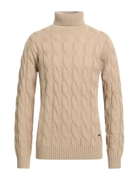Rollkragenpullover Herren Beige L,M,XL,XXL Herren - GRIFFAI - FashionsVida