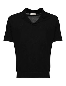 Polo In Maglia Di Misto Viscosa E Cotone