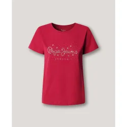 Camiseta de mujer logo strass