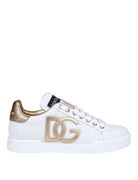 Sneakers portofino in pelle bianca