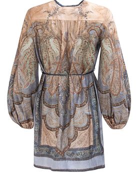 Wanderlust Tunic Silk Mini Dress