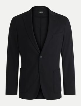 Black Slim-Fit Baukasten Sakko Hanry Schwarz 54
