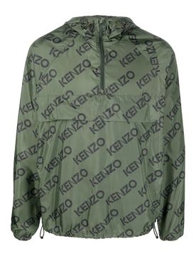 Kenzo Anorak con logo all over