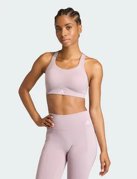Reggiseno Optime Allenamento Supporto Alto 4X (E-G) Preloved Fig - Adidas - FashionsVida
