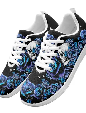 XIXIRIMIDO Skull Rose Print Strappy Wide-Toed Shoes Women'S Casual Shoes Men'S Commuter Sneakers Outdoor Sports Shoes Breathable - Aliexpress - FashionsVida