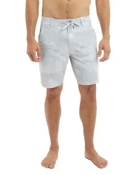 Flyline 19 Brush Camo Swimming Shorts Light Grey 32 Men - PELAGIC - FashionsVida