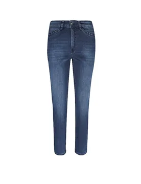Jeans Slim Fit 7/8 DREAM SUMMER WONDERLIGHT DENIM dunkelblau 42/L26 damen - Mac - FashionsVida