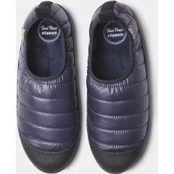 Zapatillas de casa de hombre de tejido acolchado de tonos lisos