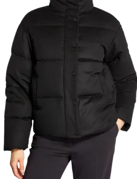 Joseph Black Carah Puffer Coat - Joseph - FashionsVida