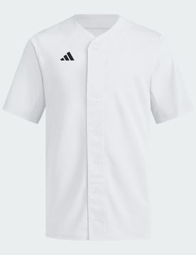 Maglia Impact a bottoni interi M White
