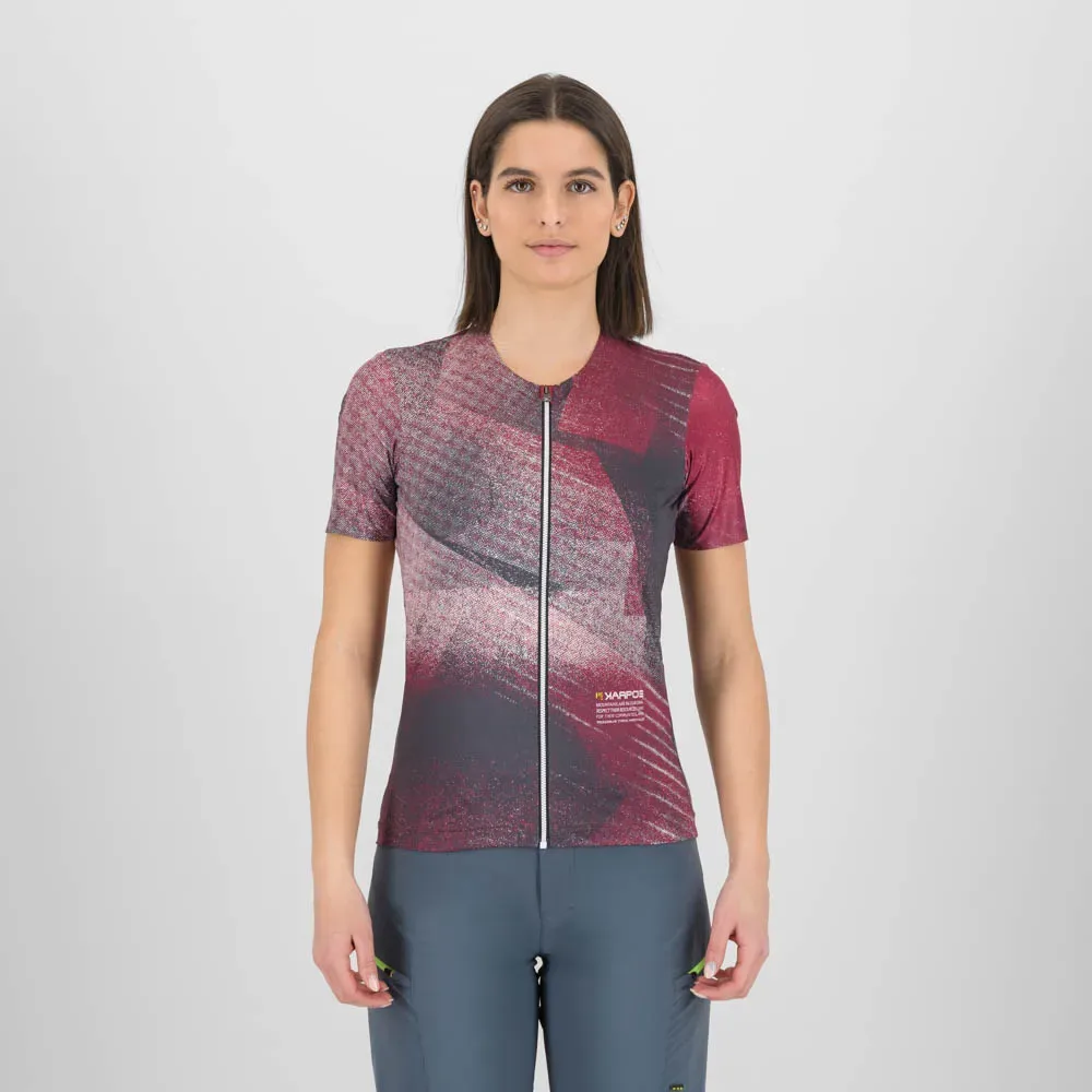 Maglia A Maniche Corte Sarca Beet Red / Pristine - karpos - FashionsVida