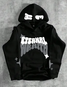 Sudadera con capucha de color contrastante con gráfico de letras, forro térmico, sudadera casual para hombre, sudadera con capucha de manga larga co - Shein - FashionsVida