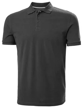 Crew Short Sleeve Polo Ebony S Men - Helly Hansen - FashionsVida