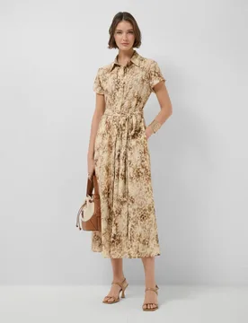 Vestido camisero estampado - Roberto Verino - FashionsVida