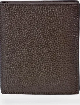 Cartera vertical con monedero de piel granulada - Emidio Tucci - FashionsVida