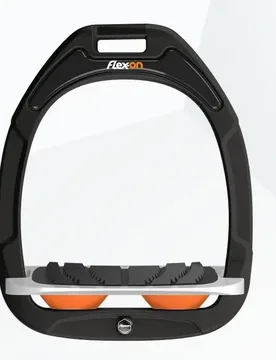 Schrägsteigbügel Grip Schwarz/Grau/Orange Green Composite - Noir - unisex - Size: TU - Flex-On - FashionsVida
