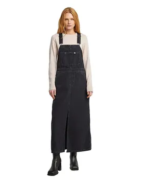 Vestito Senza Maniche Skater Maxi Dungaree Worn In Oyster Shell M